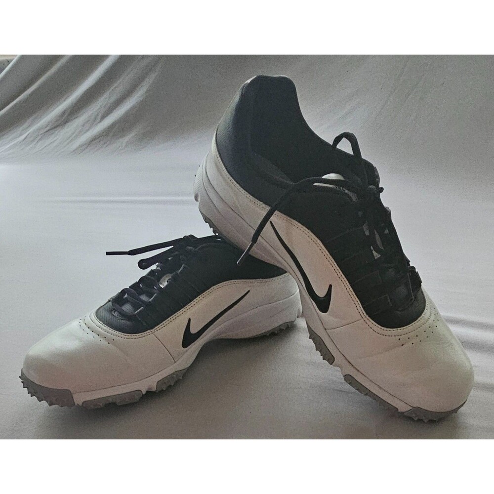 Nike Air Zoom Rival 5 Men’s Golf Shoes Size 13 White Black Spiked #878957‑100 - Picture 10 of 12